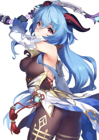 Заискивание перед Гань Юй (в цвете и без цензуры) (Kanu-chan ni Amaeru o Manga  Fawning on Ganyu (decensored))